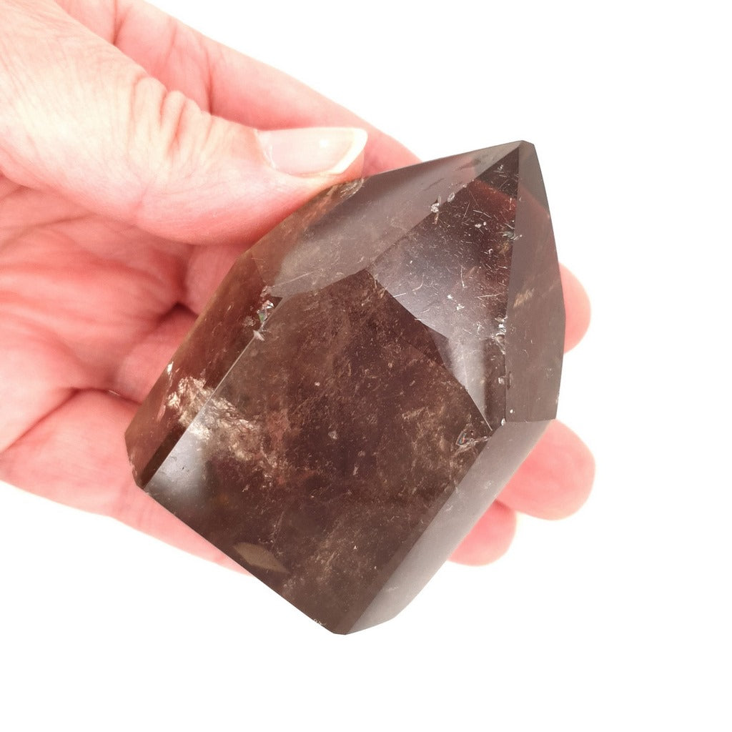 smoky quartz polished point