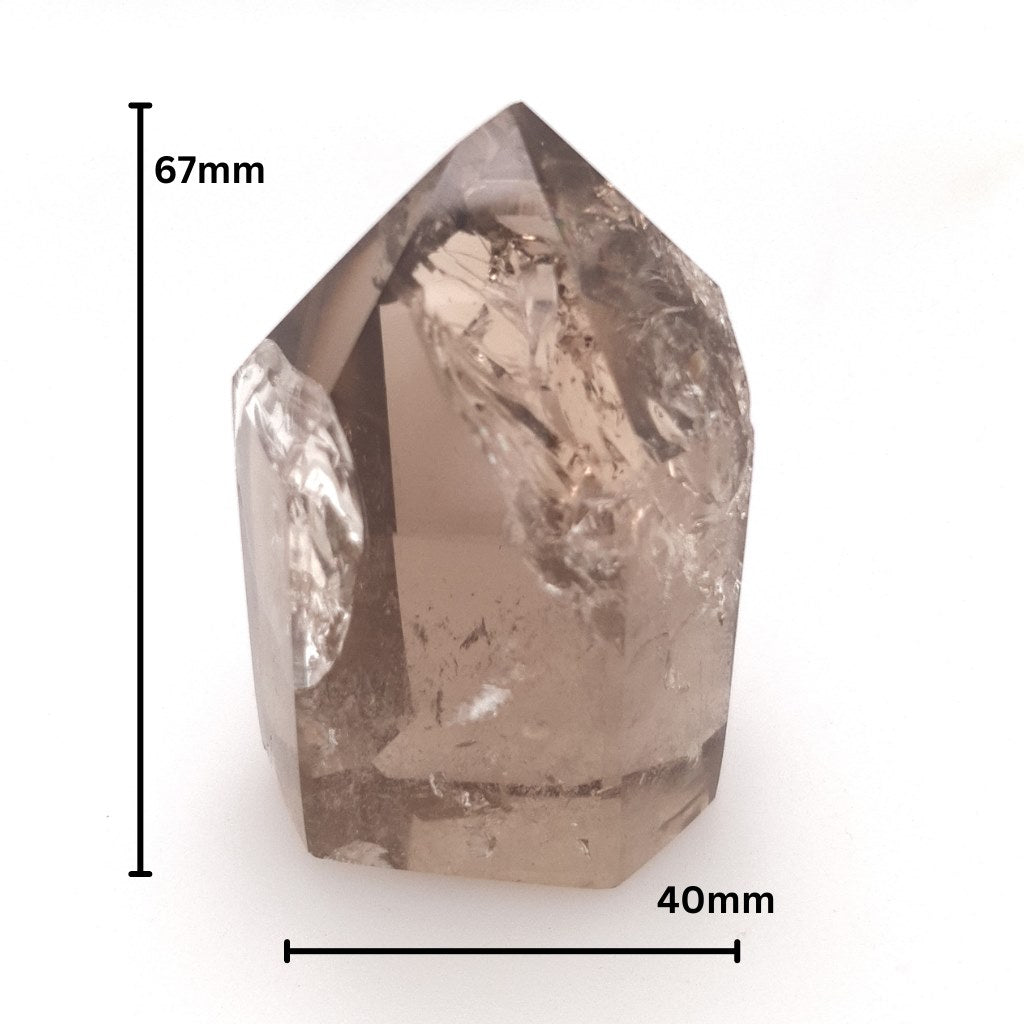 smoky quartz polished point