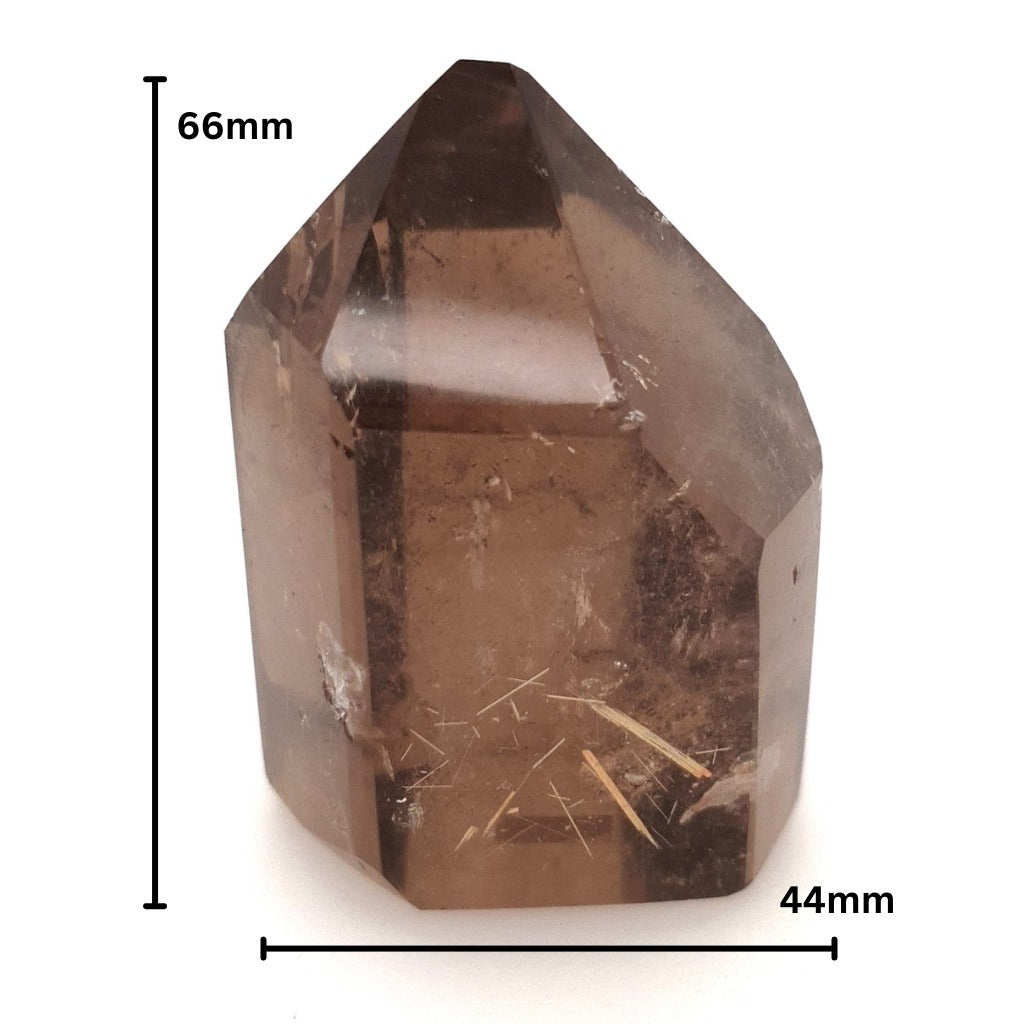 smoky quartz polished point