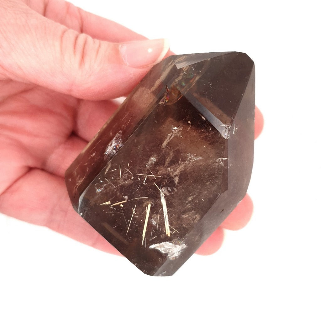 smoky quartz polished point