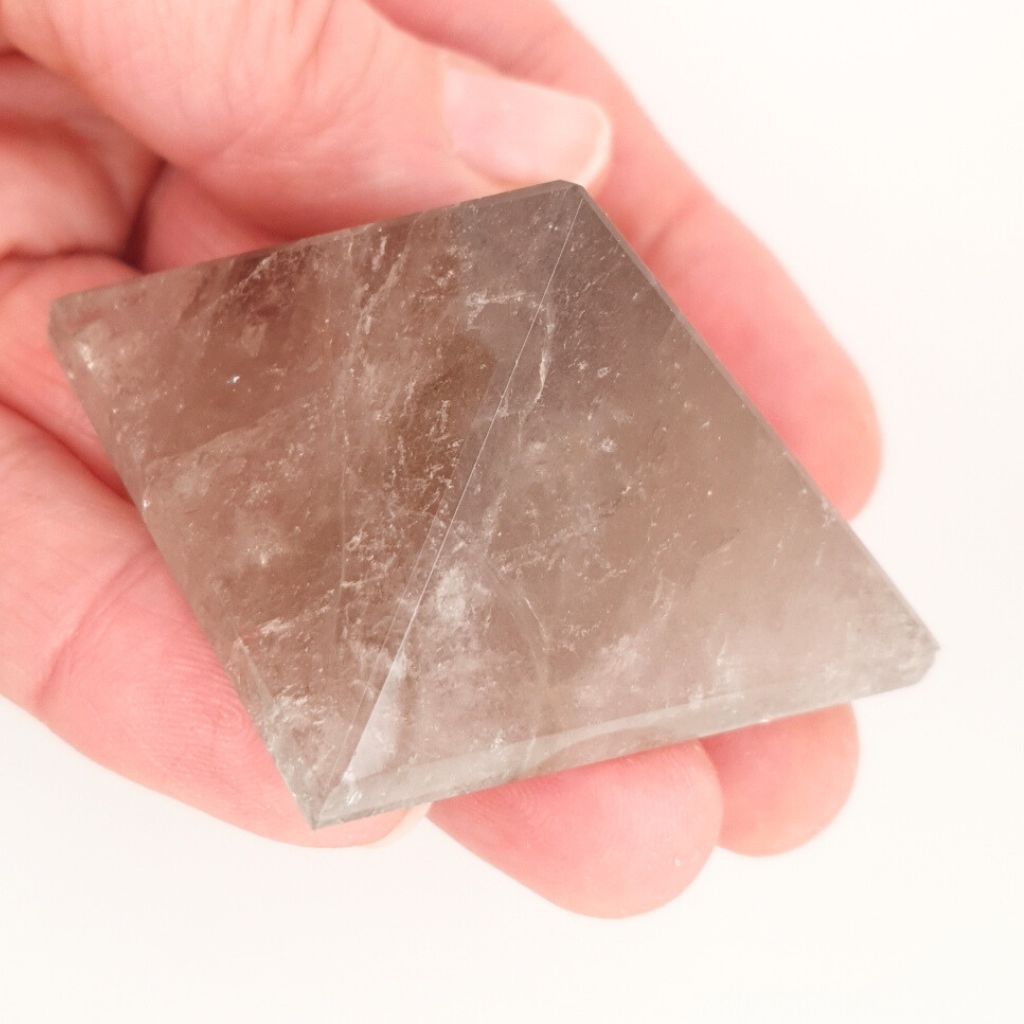 Smoky quartz pyramid