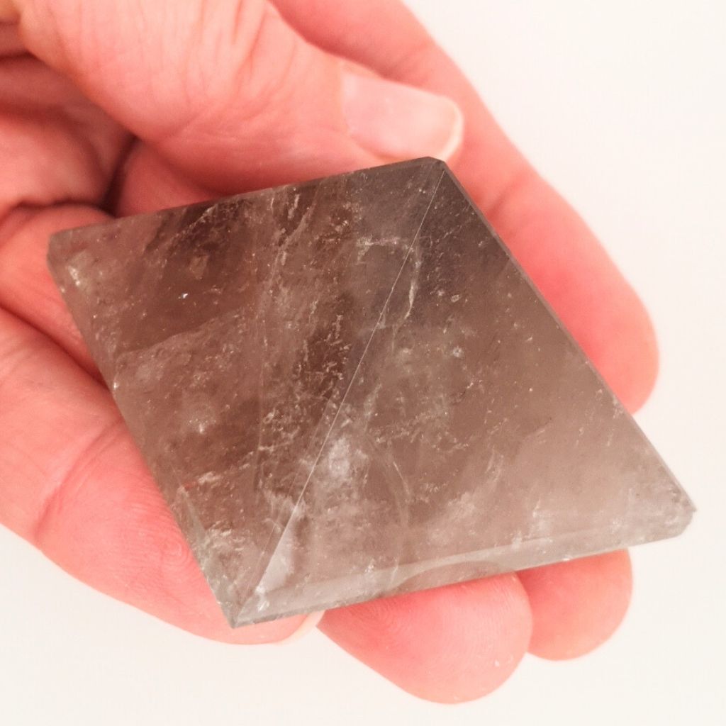 Smoky quartz pyramid