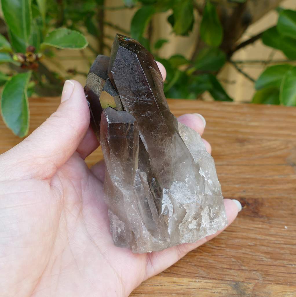 smoky quartz cluster