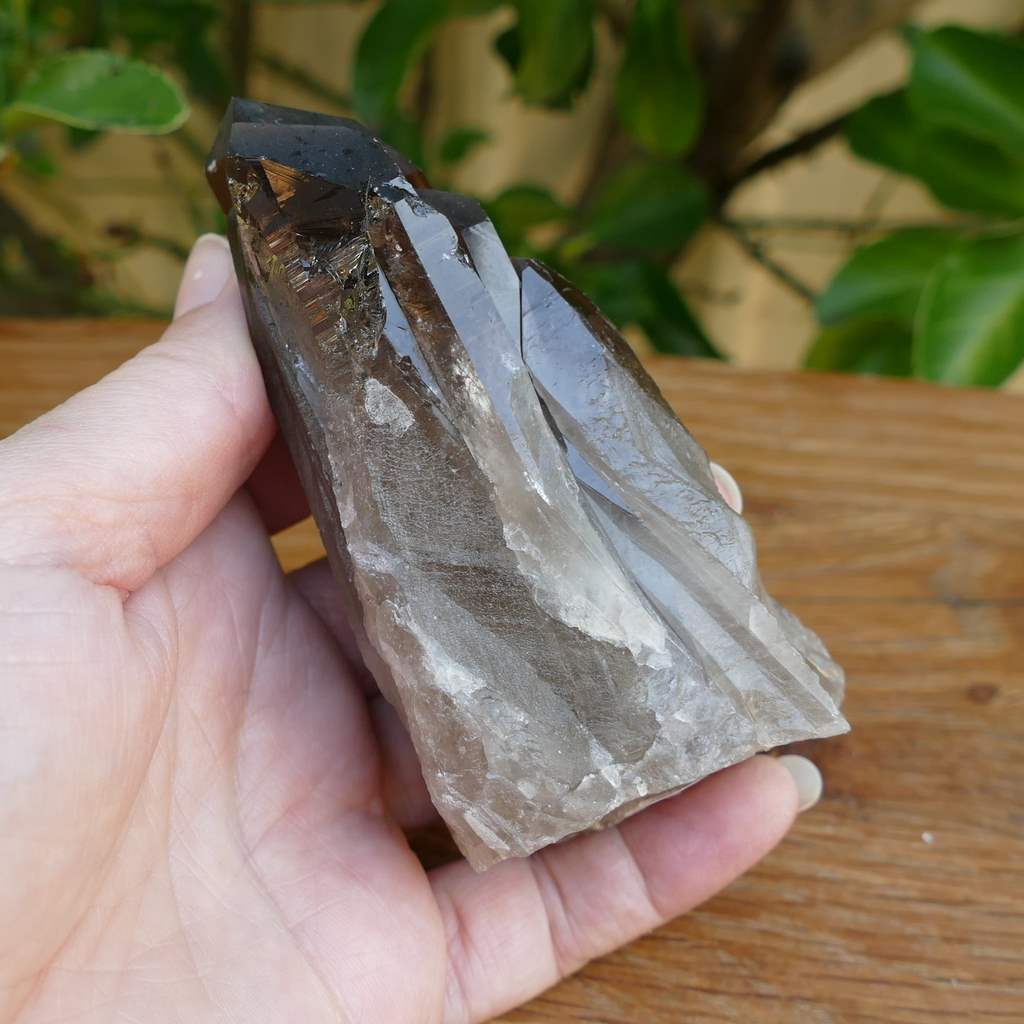 smoky quartz cluster