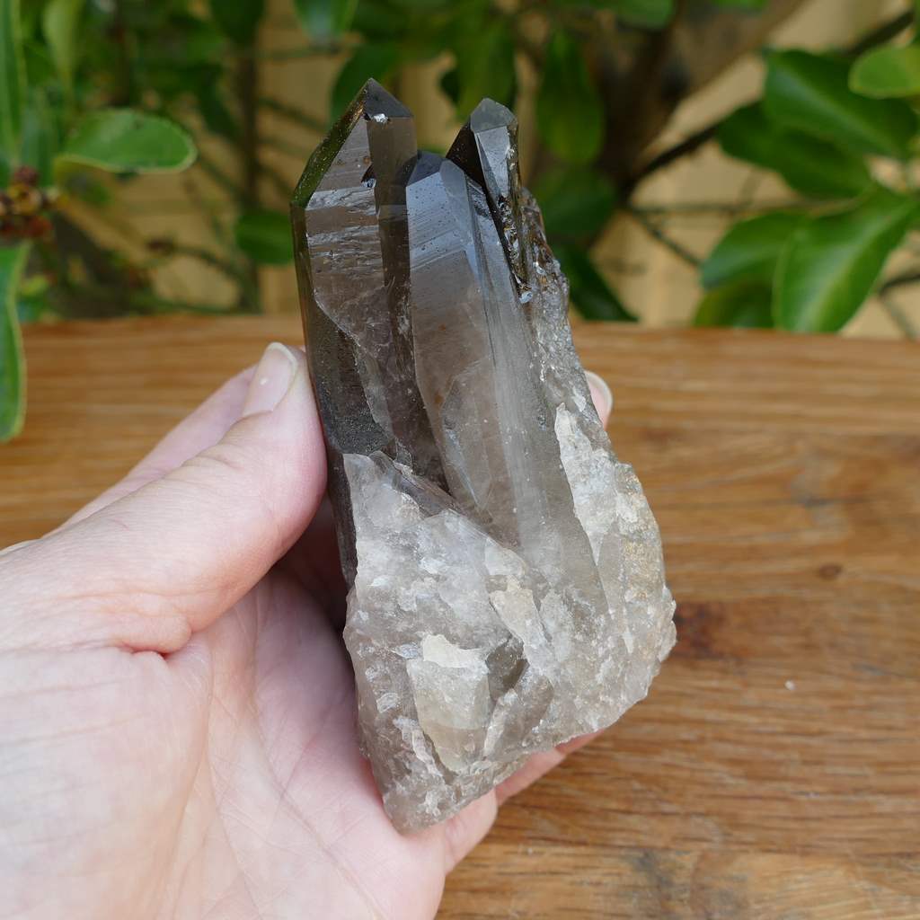 smoky quartz cluster