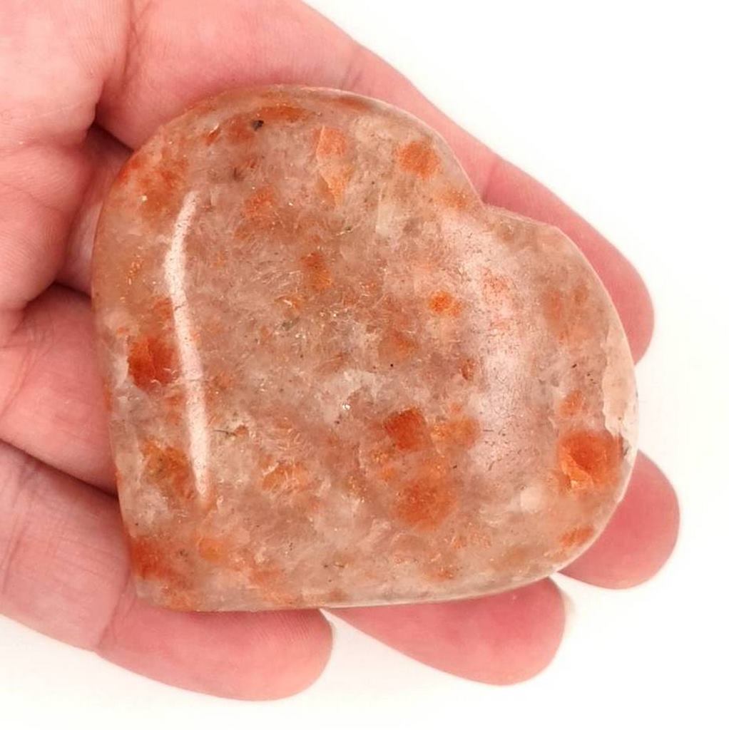 sunstone crystal heart