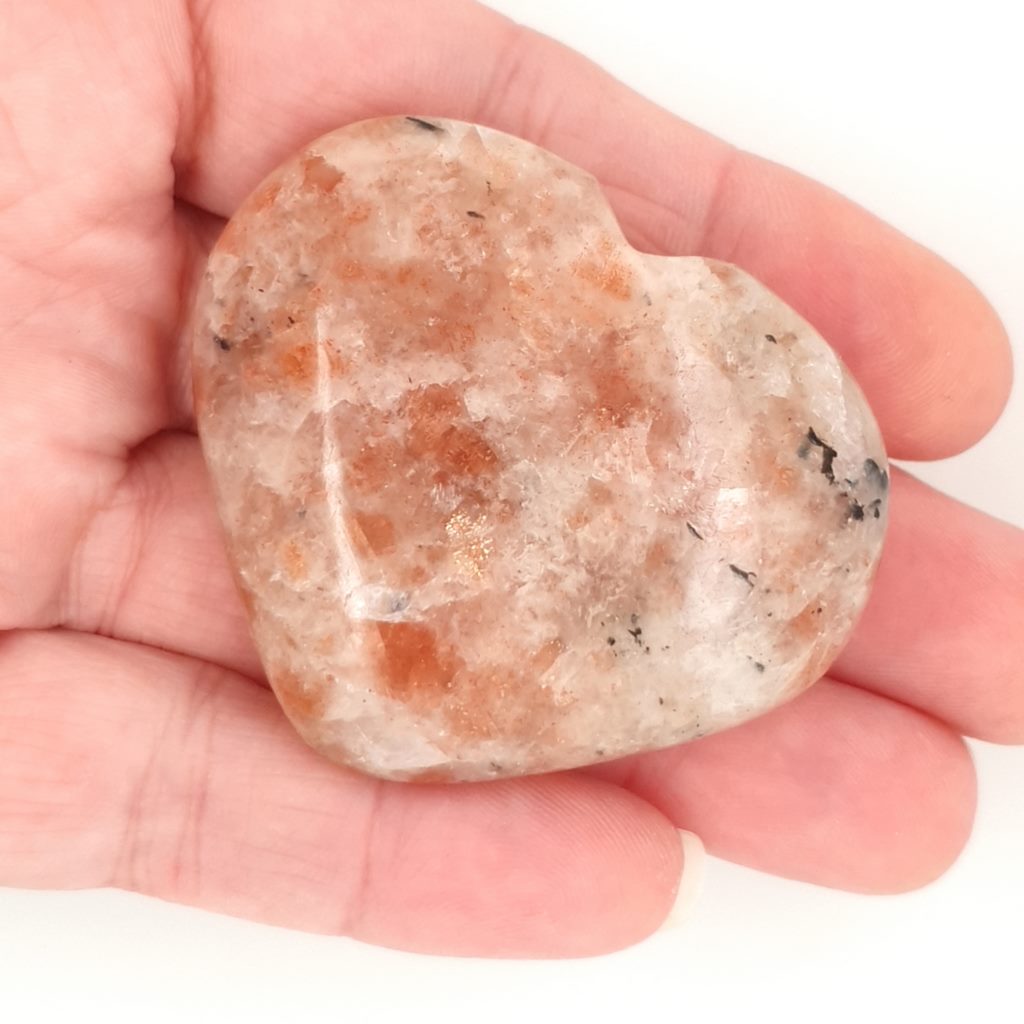 sunstone crystal heart