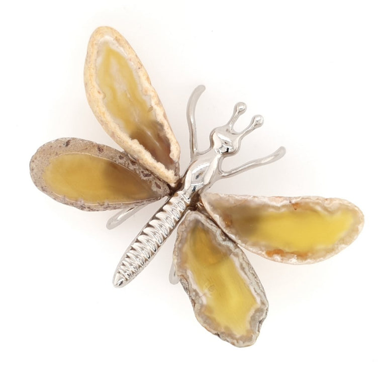 yellow agate butterfly