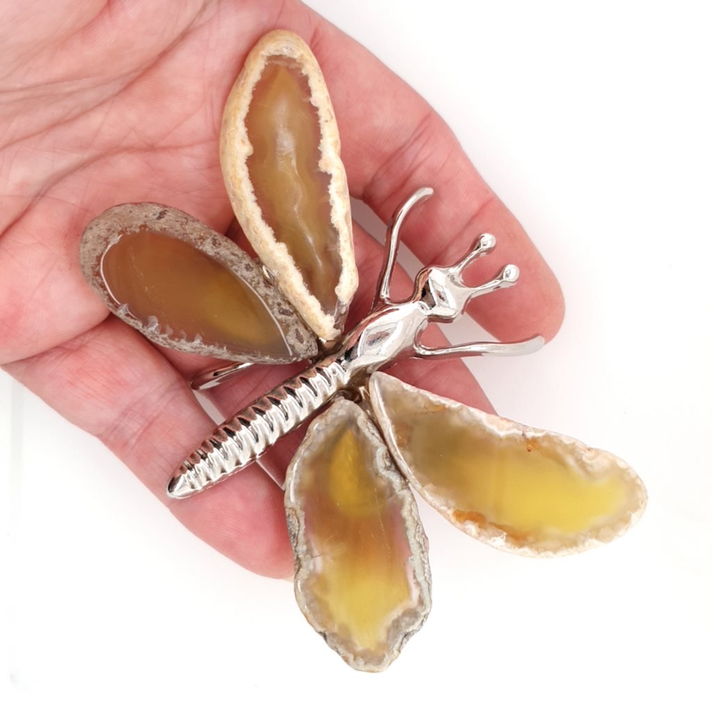 yellow agate butterfly