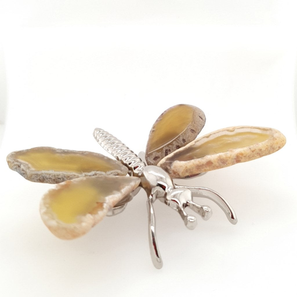 yellow agate butterfly