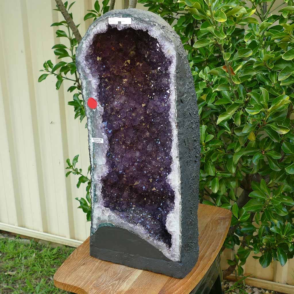 Amethyst Geode Cave with Deep Purple Amethyst Clusters - 28kg