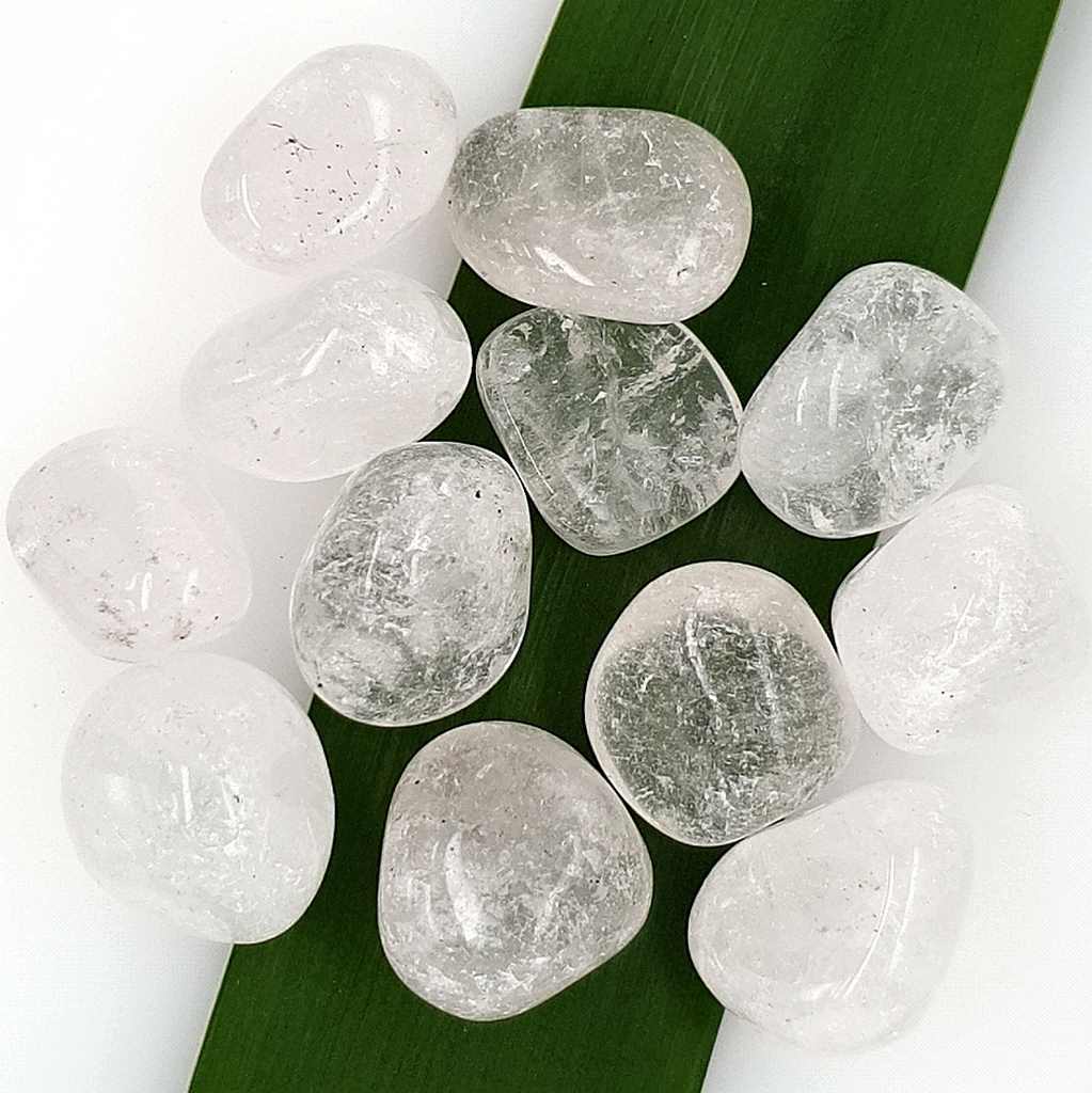 Tumbled Clear Quartz Stones 20mm Clear Quartz Tumbles Earth