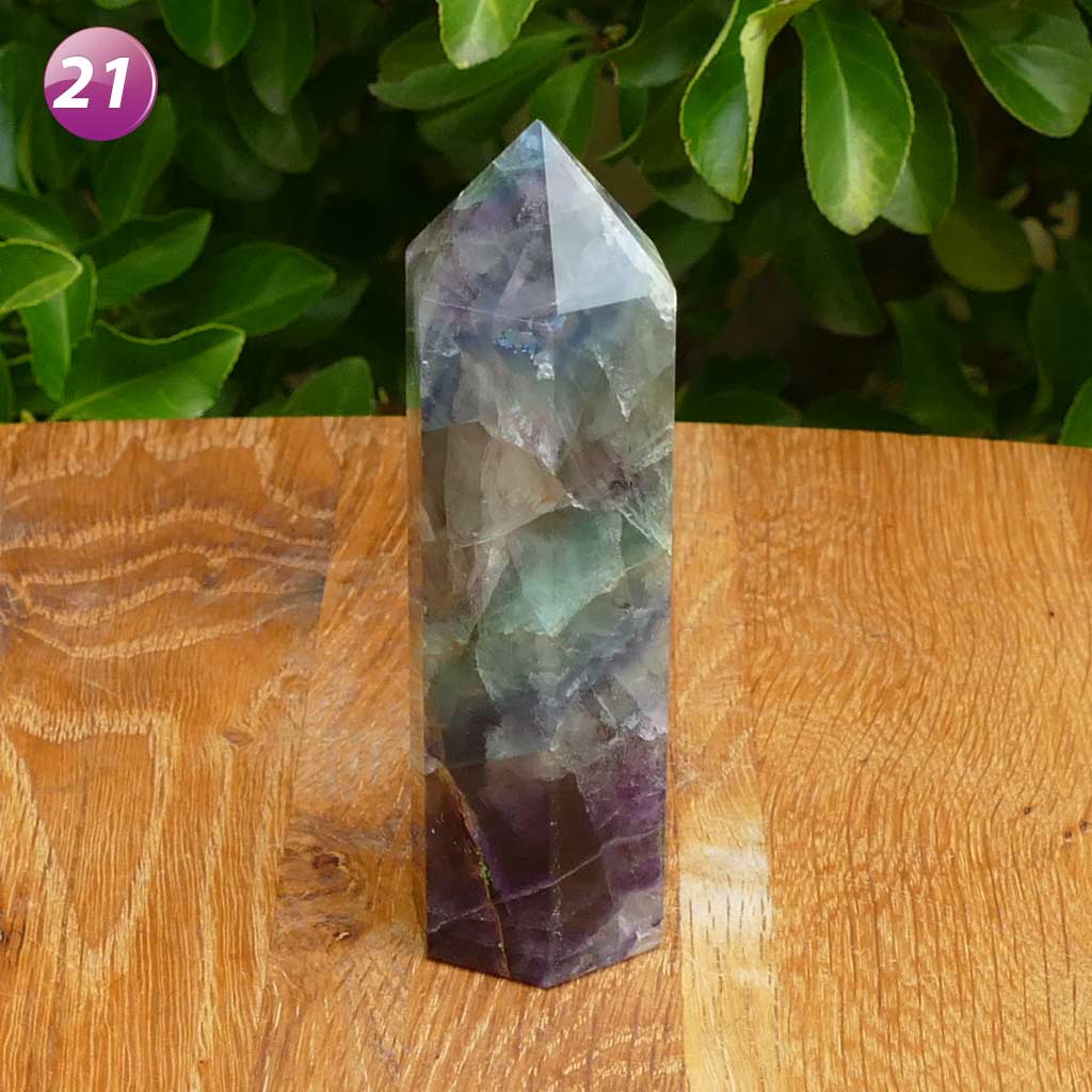 Fluorite Point Crystals with Green & Purple Colours