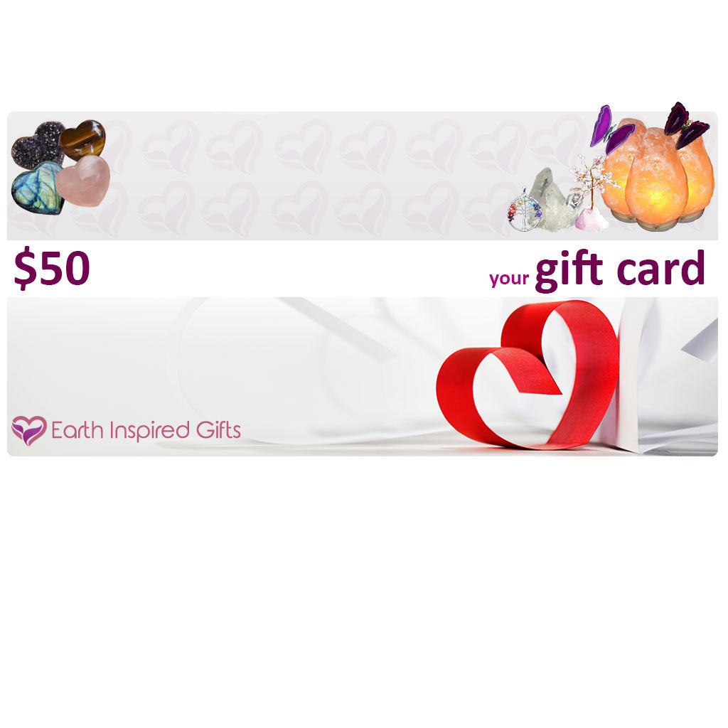 gift cards crystal jewellery