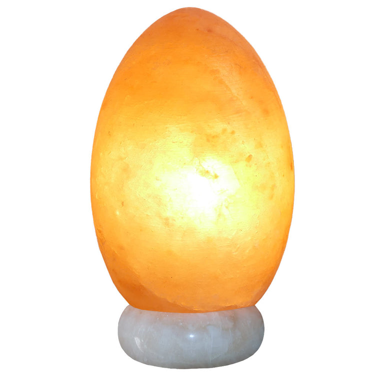 carved egg himalayan salt lamp