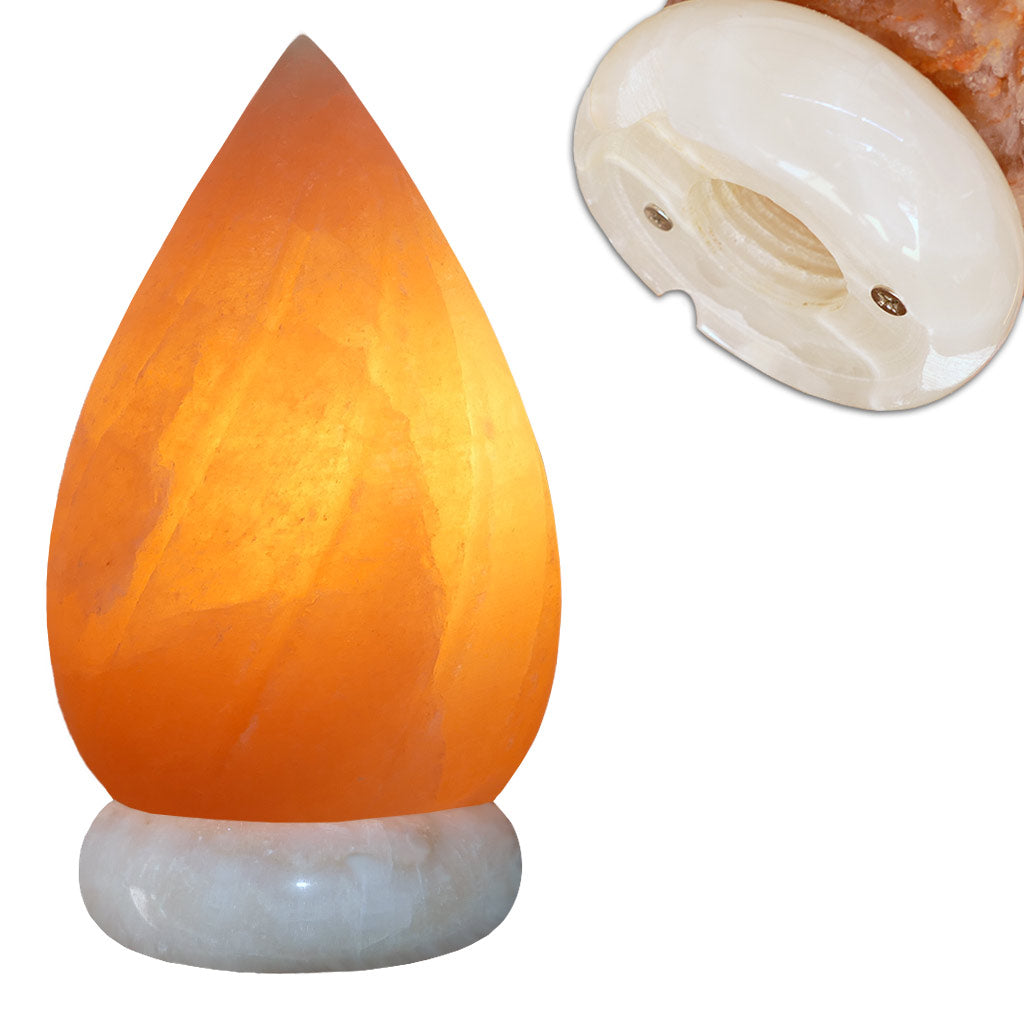 carved flame himalayan salt lamp