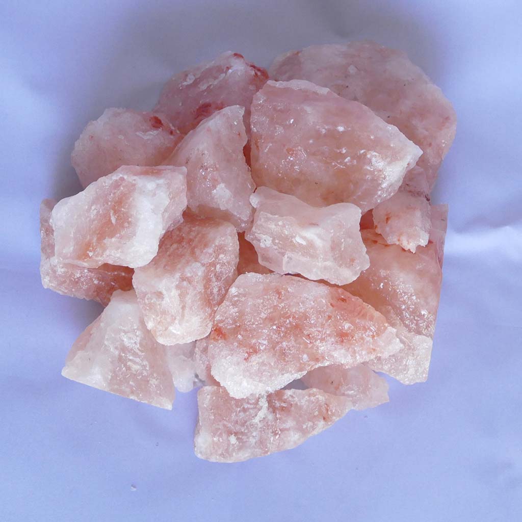 Himalayan Cage Salt Lamps with Natural Crystal Chunks & Salt Lamp Bulb