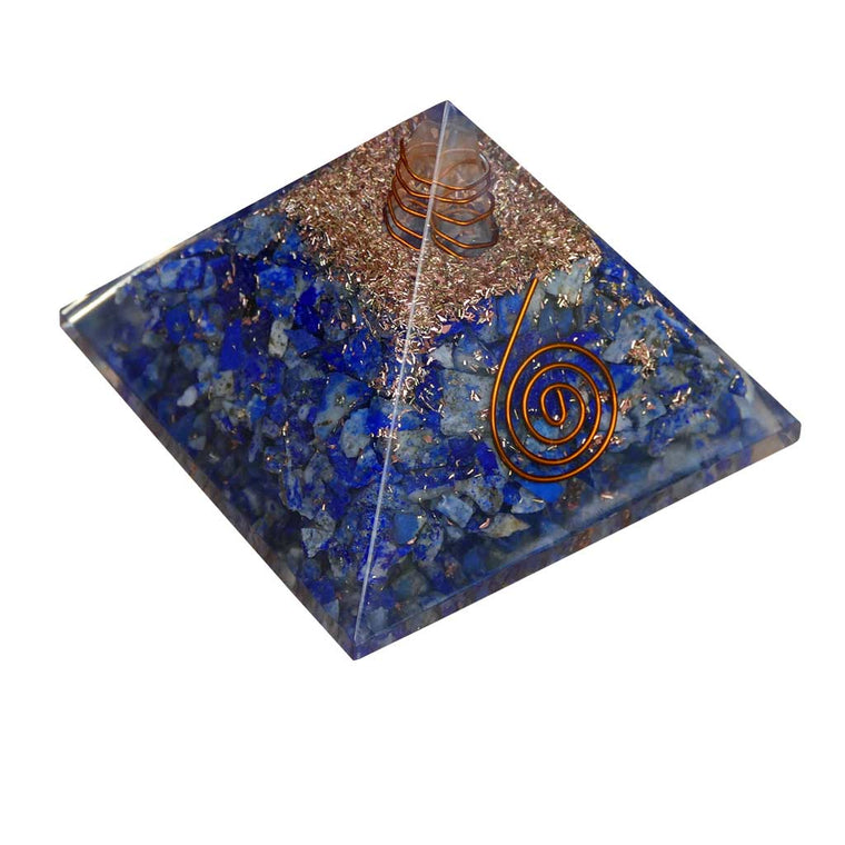 orgonite pyramid lapis lazuli crystals