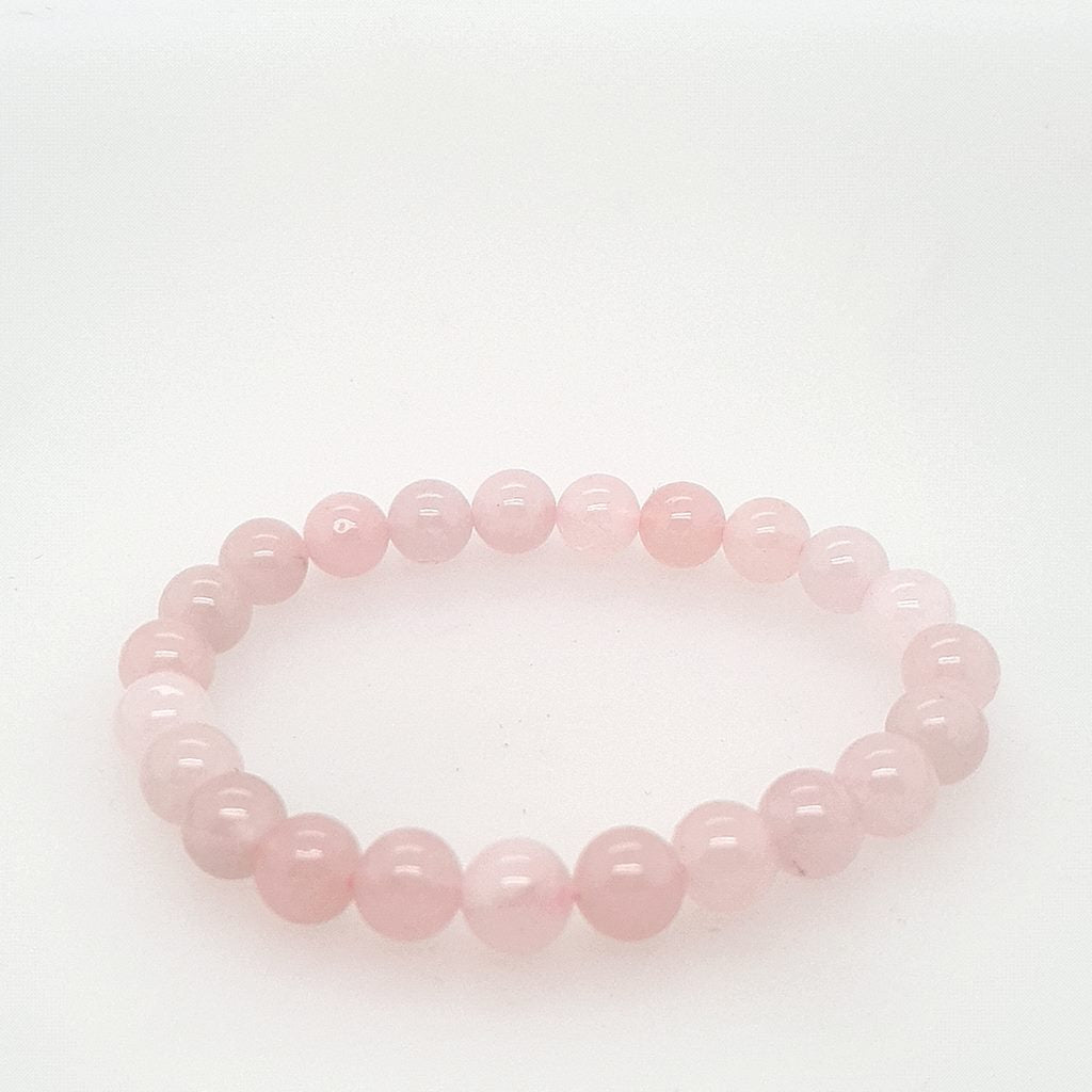 Rose Quartz Love Bracelet with Beautiful Shiny Beads