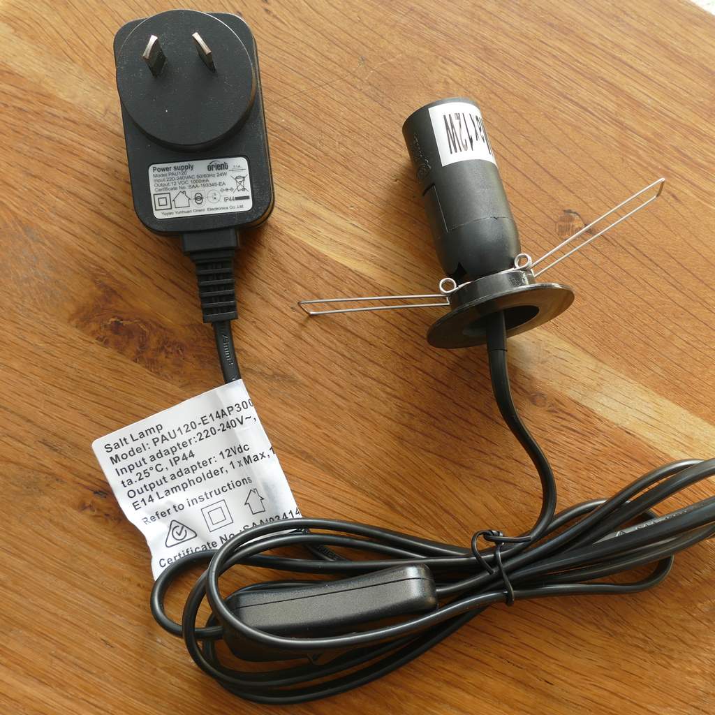 salt lamp power cord